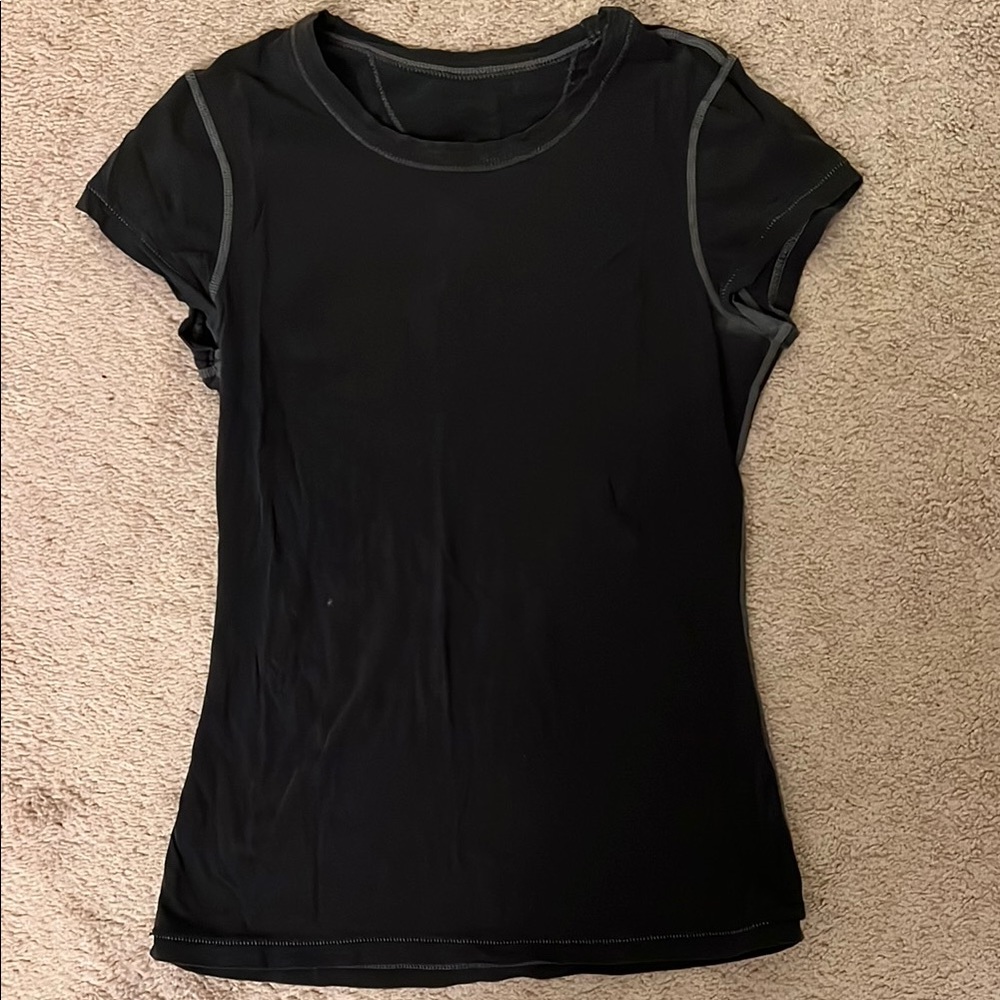 Black Lululemon Athletic T-Shirt